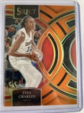 2024 PANINI SELECT WNBA TINA CHARLES ORANGE PRIZM /125 ATLANTA DREAM DD6