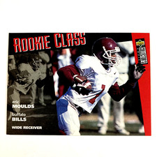 Eric Moulds 1996 Upper Deck Collector's Choice Rookie Card #19 NFL Buffalo Bills. rookie card picture
