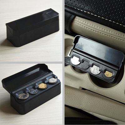 1x Car Mini Coins Storage Box Piggy Bank Vehicular Change Holder Dash Container 