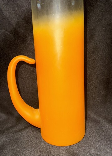 Vintage Blendo Krug 6 Rolly Poly Brille orange Sherbet exquisiter Zustand 1950er - Bild 6 von 16