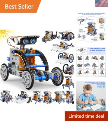 Innovative 13-in-1 DIY Solar Robot Toys for Ages 8-12 - Birthday Gift Idea