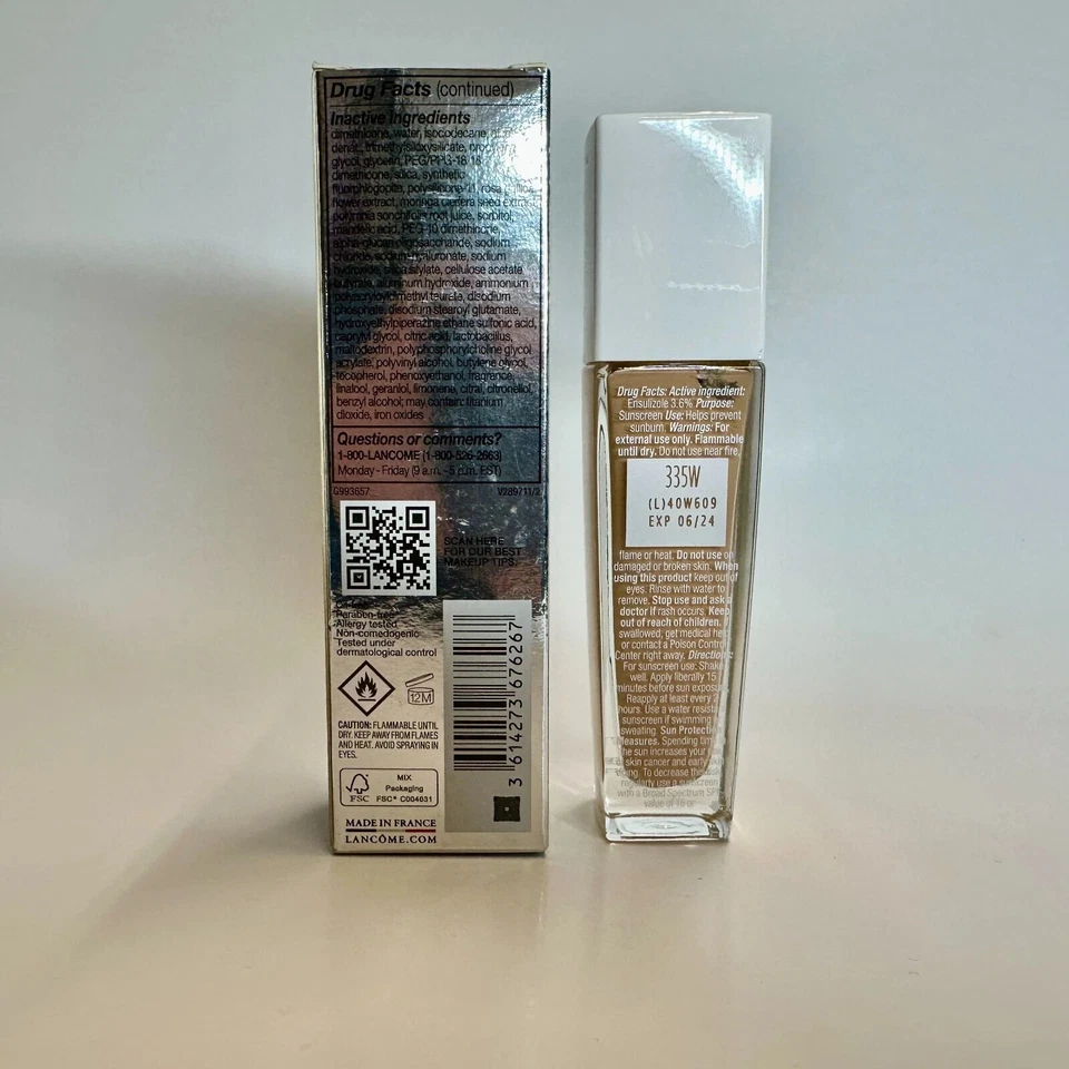 Lancome Teint Idole Ultra Wear Care & Glow Serum Foundation 1oz/30ml MULTI-SHADE - Image 2 of 4