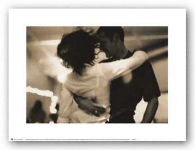 DANCE ART PRINT - Tango Lesson by Maggie Heinzel-Neel Romantic Poster 20x15
