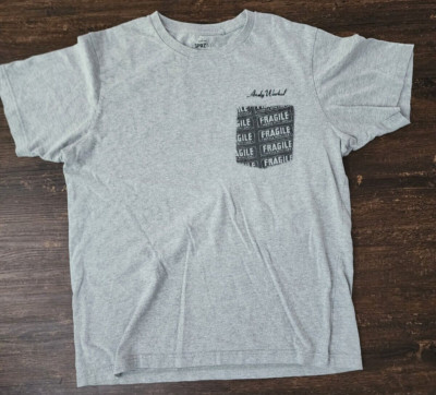 Andy Warhol UNIQLO SPRZ NY Moma NY ''FRAGILE'' Pocket  MEN'S T-SHIRT Size Large