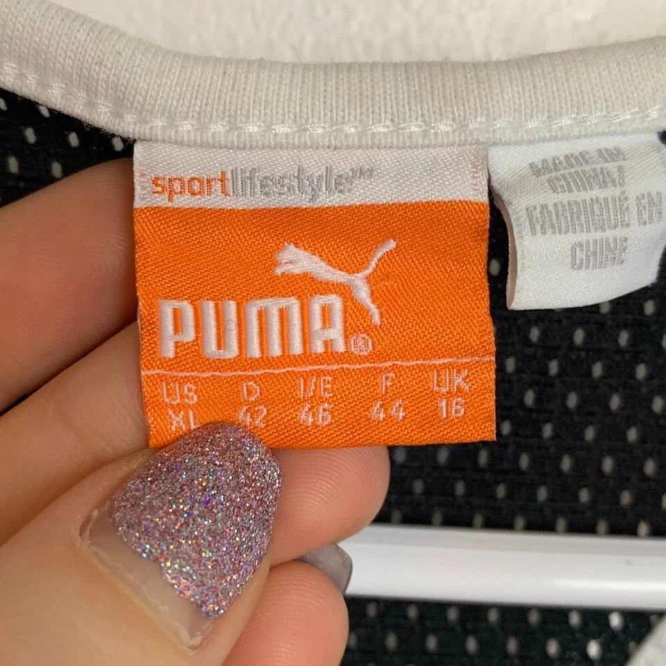 Camiseta sin mangas Puma de malla negra espalda deportiva talla XL (niñas) Foto 3 de 4