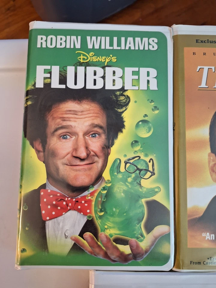 3 VHS Tape Lot FLUBBER Robin Williams/THE KID Bruce Willis/MOUSE HUNT Nathan... Foto 4 de 4