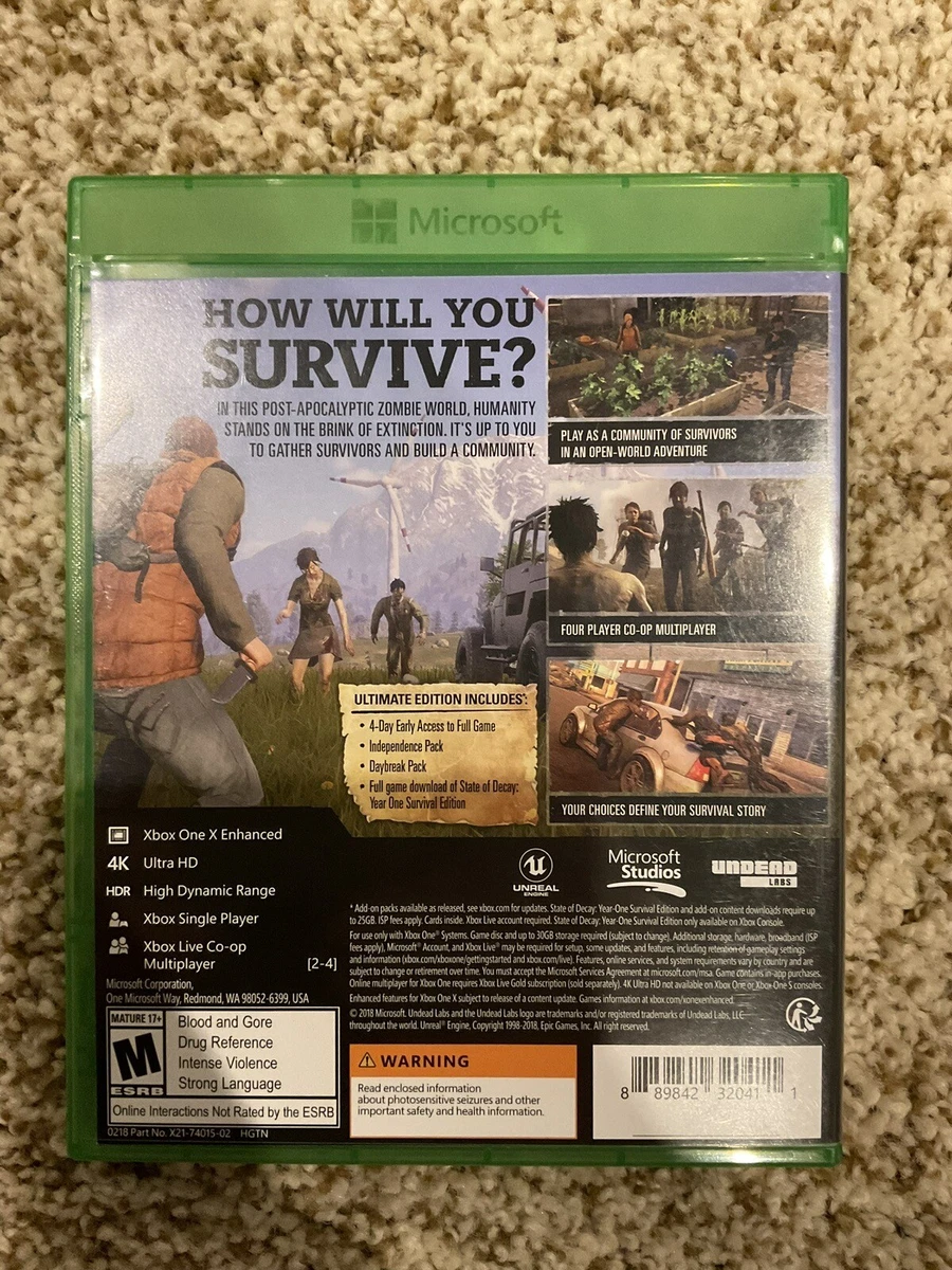 State of Decay 2: Ultimate Edition, Microsoft, Xbox One, 889842320411