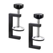 3 Inch C Clamp for Woodworking - 2 Pack Heavy Duty Steel Clamps Compact Desig