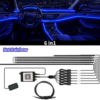 RGB Auto Ambientebeleuchtung 64 Farben LED Innenraum APP Steuerung
