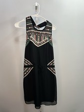 Greylin Anthropologie Women's Embroidered Black Dress, Size Medium.  3G