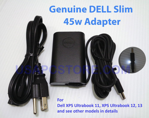 Dell genuine slim AC adapter 45w for xps ultrabook 13 l221x l3 inspiron ocdf57