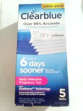 Clearblue Early Detection Pregnancy Test, 5 Count exp. 04/31/2027