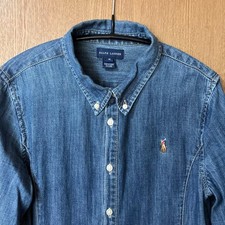 No Belt Ralph Lauren Denim Shirt Dress 16