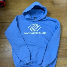 Gildan Heavy Blend Hooded Sweatshirt Pullover Youth Blue Kids Boys  Girls Club