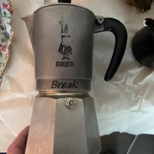 Vintage Bialetti Crusinallo Moka Express Stovetop Espresso Coffee Maker Italy