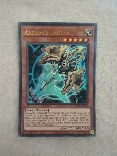 Yugioh Artifact Lancea RA01-EN006 Ultra Rare 1st Edition