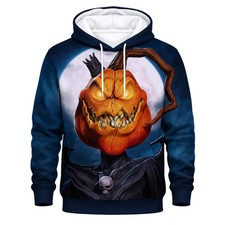 Halloween Scary Pumpkin Jack O Lantern 3D Hoodie