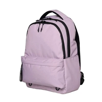 Sac à dos - Rose violet - 2 compartiments + poches zippées - Dos matelassé - Col - Photo 1/4