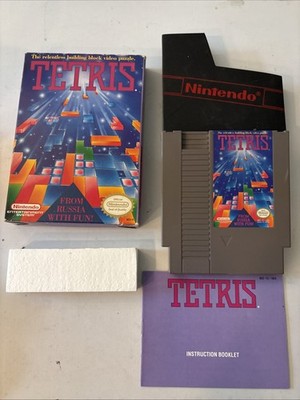 Tetris - (Nintendo NES, 1989) CIB Complete in box Tested/Works 