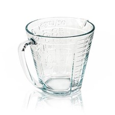Messbecher Glas 1000 ml | Messbehälter zum Backen & Küche