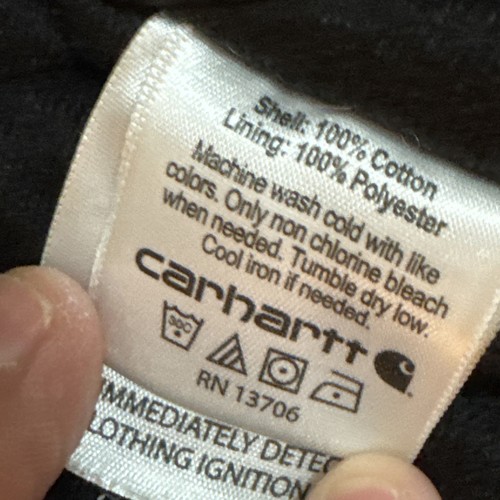 Carhartt Kids Canvas Winter Coat Jacket XXS 4-5 Olive Green Bomber PLEASE READ - Picture 4 of 9
