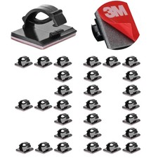 3M Self Adhesive Cable Clips Cord Organizer 30pcs