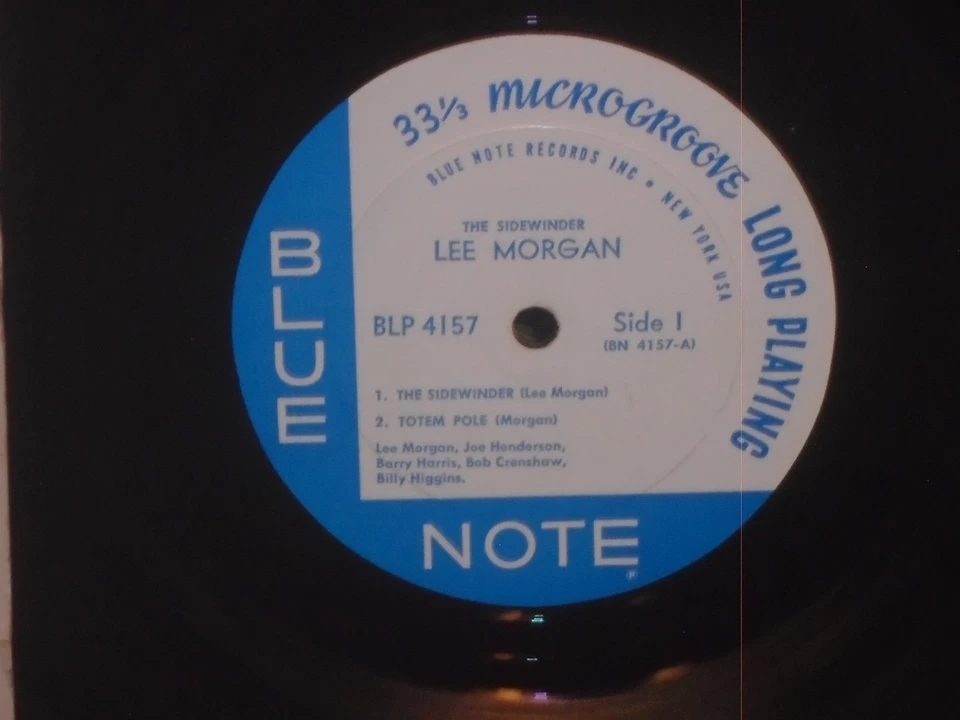 Lee Morgan The Sidewinder Blue Note 4157 MONO RVG EAR NY USA 1st Joe Henderson - Image 3 of 4