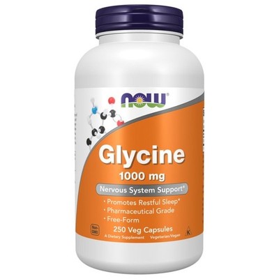 Now Foods Glycin 1000 mg - 250 Kapseln