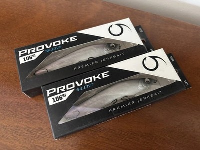 Lot of 2 6th Sense Jerkbaits 106 Silent Matte Ghostified  FFS Jerkbait Fishing