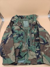 Vintage 1986 USGI Alpha Industries M65 Woodland Field Jacket Small Short