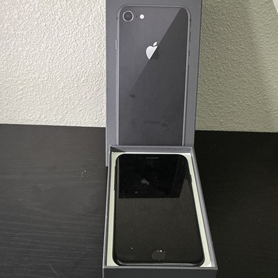 Apple iPhone 8 Black 12MP Camera Bar Style iOS Smartphone