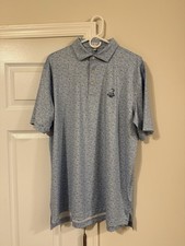 Peter Millar Men  s Melody Performance Jersey Golf Polo w/ Pinehurst Logo - Large