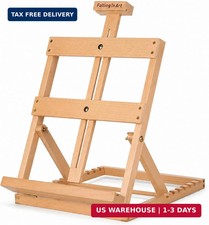 Heavy Duty H Frame Tabletop Easel for Painting Beechwood Adjustable Canvas Stand