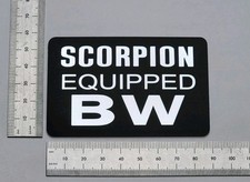 Peavey Scorpion Equipped BW Badge Logo Emblem Premium 3D Silver With 3M Adhesive