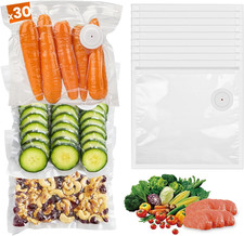 30 Reusable Vacuum Sealer Bags for Food, 10 X 11 Inch Food Storage Bags Durable