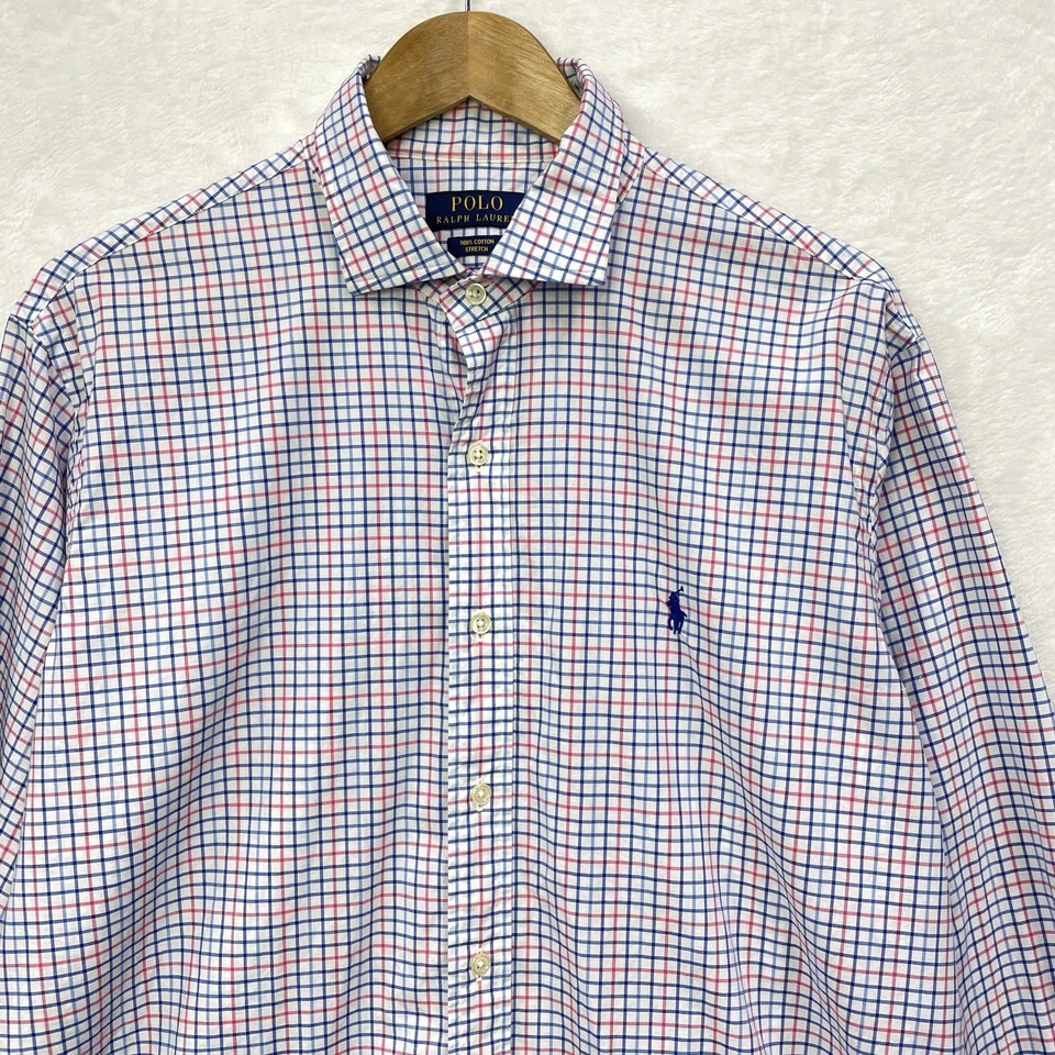 Polo Ralph Lauren Tartan Polo Shirt Size Large Button up Long Sleeve - image 2 of 4