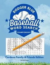Dodger Blue Baseball Word Search Puzzle: 2024...