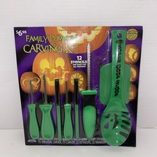 Pumpkin Pro Family Halloween Carving Kit includes 8 tools  12 stencils