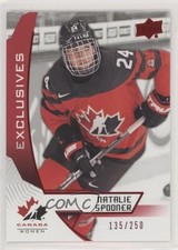 2019 Upper Deck Team Canada Juniors Exclusives 135/250 Natalie Spooner #46 e5r