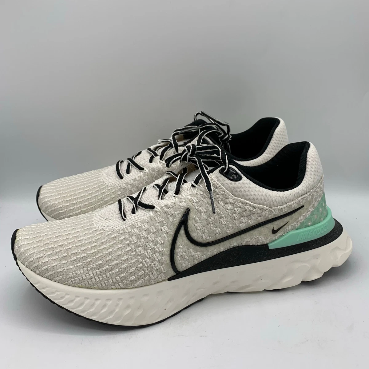 Nike React Infinity Run Flyknit 3 Phantom Black Mint for  display picture 3
