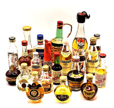 Konvolut alte Miniatur Spirituosen Schnaps Minibar DDR Werbung Sammeln  1092