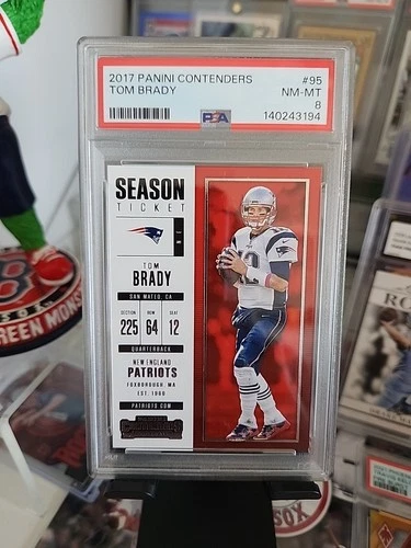 2017 Panini Contenders Tom Brady #95 PSA 8