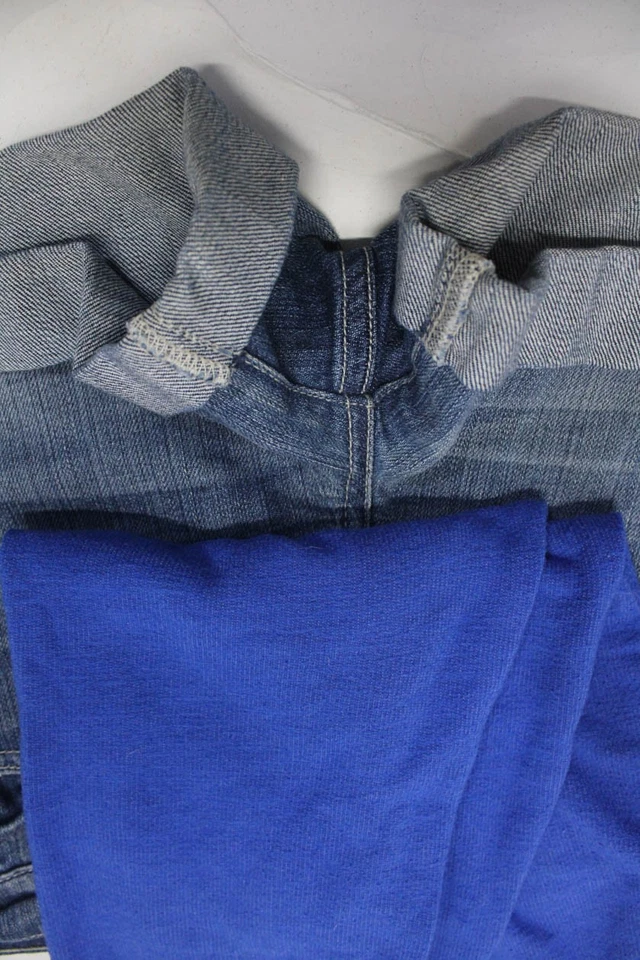 7 For All Mankind Monrow Mujer Jean Pantalones Cortos Sudadera Azul Talla 28 XS Lote 2 Foto 2 de 3