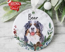 Bernese Mountain Dog Ornament Pet Lover Gift, Custom Pet Portrait Ornament ...