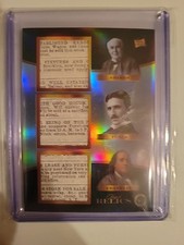 2025 Pieces Of The Past Inventors Edison/Tesla/Franklin Triple Relic