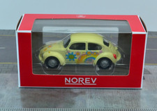Norev 1973 Volkswagen Beetle 1303 Peace & Love Diecast Metal 1/64 Scale