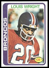 Louis Wright RC 1978 Topps #420 Denver Broncos