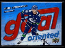 2025-26 Upper Deck Series 1 Goal Oriented #GO-10 Elias Pettersson