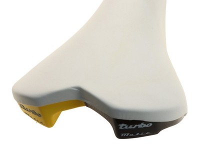 Selle Italia Turbomatic Saddle Titanium Rails 90s White Shelfwear