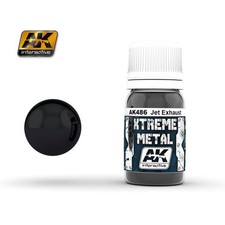 AK XAK486 254905 EXTREME METAL ENAMEL &ndash; JET EXHAUST 30ML